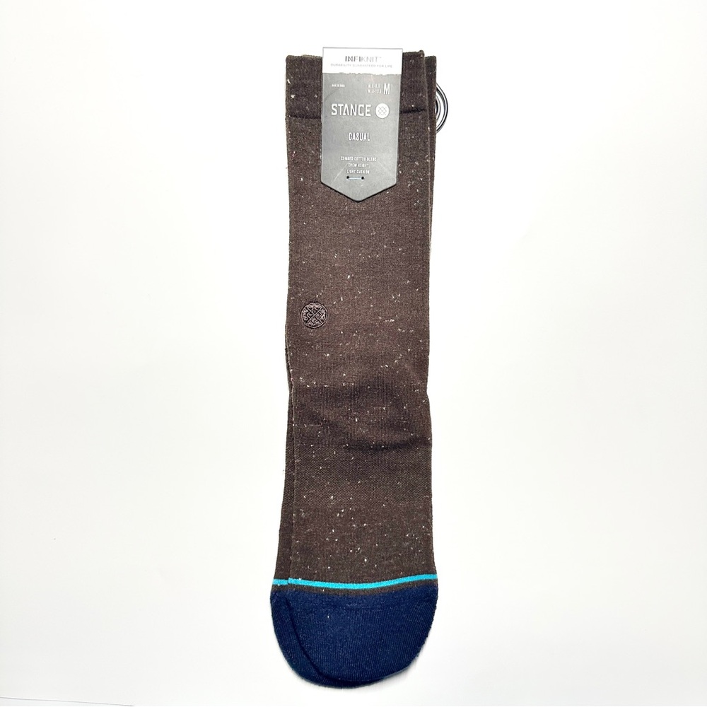 Stance Men's Speckled Brown and Navy Socks